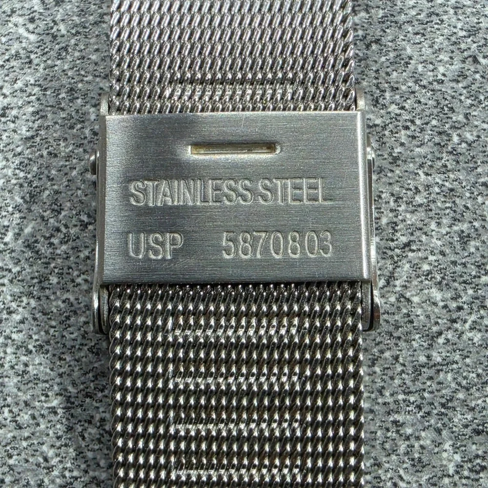 Grenen Denmark M-23LSSN Watch Womens Silver Blue‎ Fair Slim Mesh Band